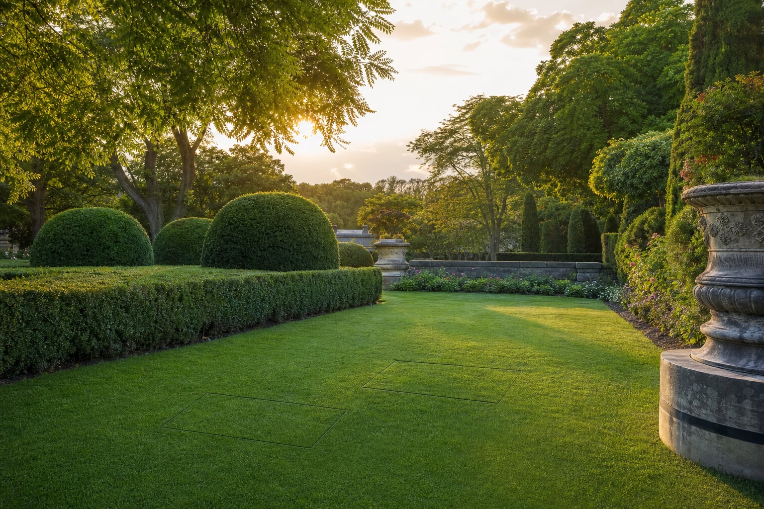 Emergency Blower Repair — Countryside setting with discrete drainage covers