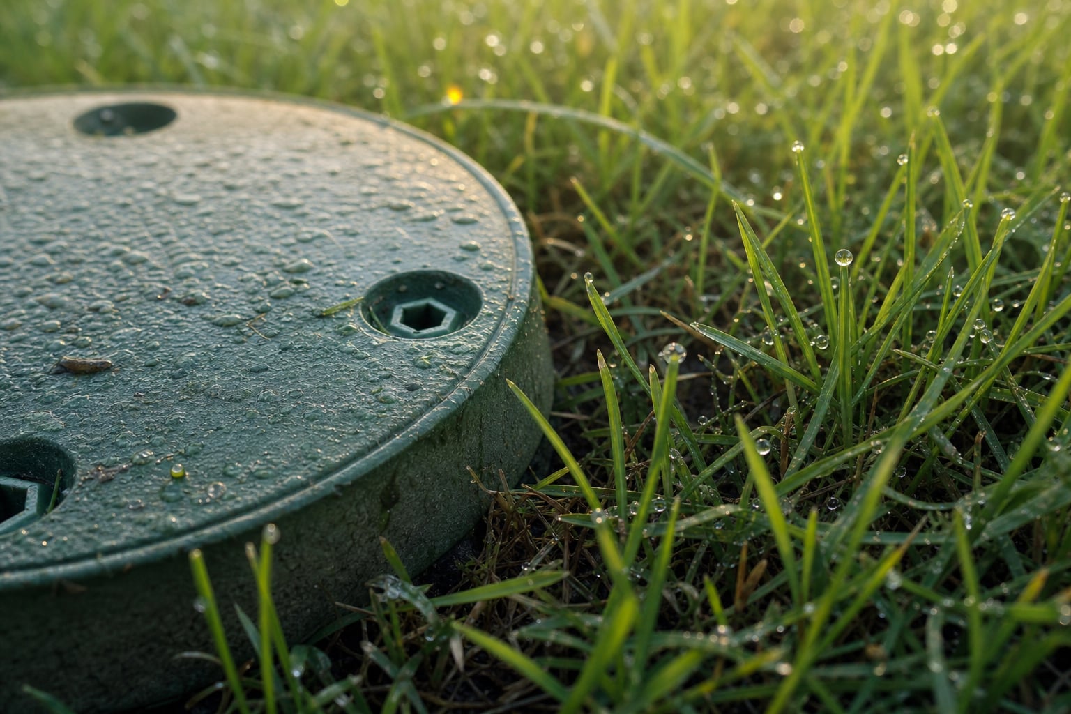Package Plant Maintenance — Inspection cover with tidy surrounding ground