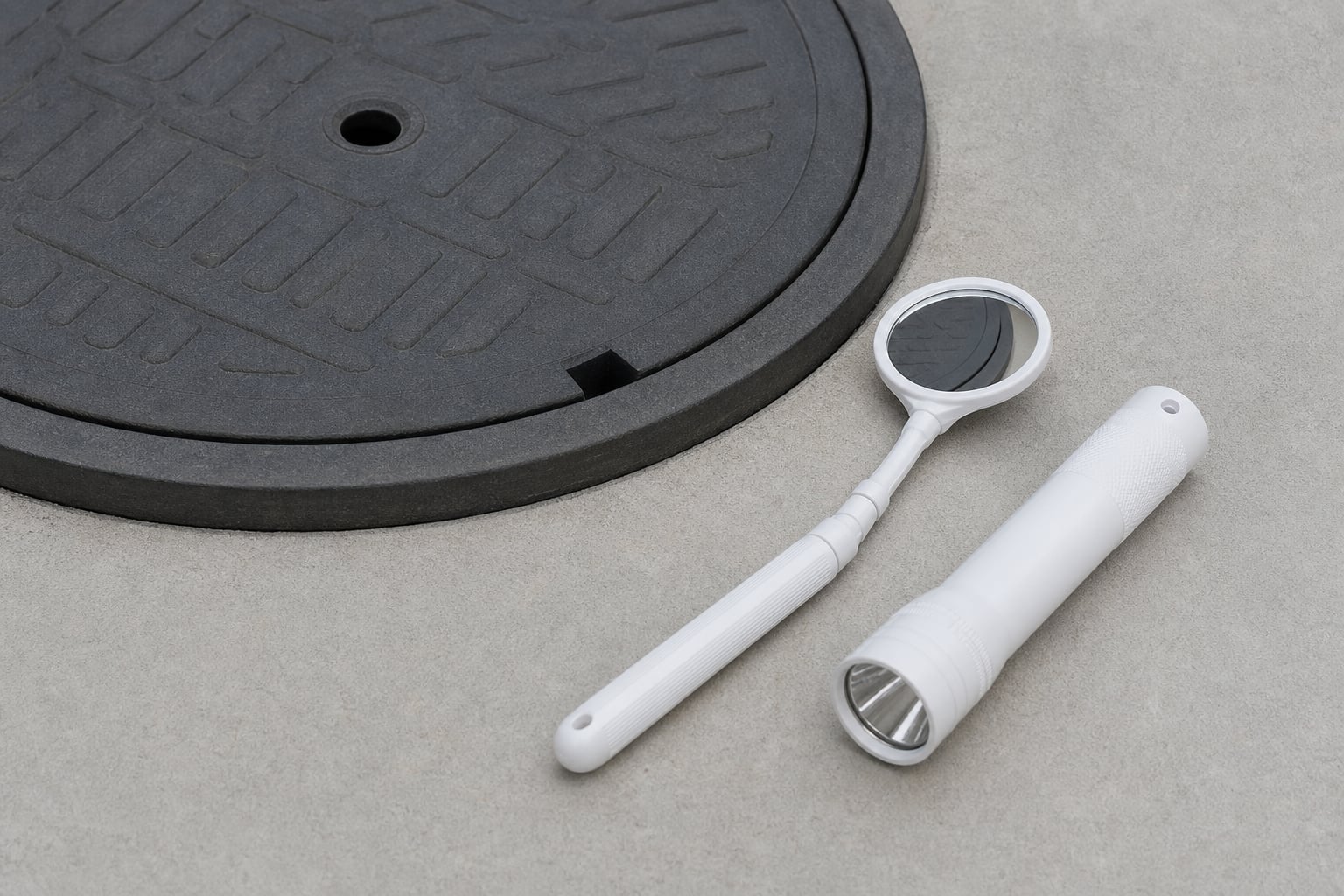 Package Plant Maintenance — Service kit staged beside plant lids