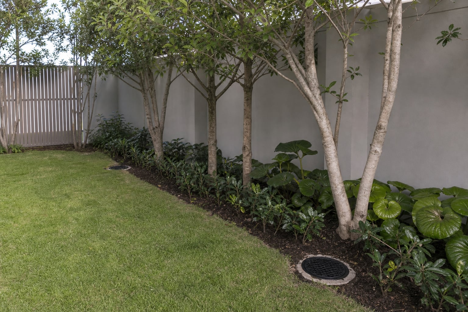 Pre-Sale Septic Survey — Plant covers beside hedgerow